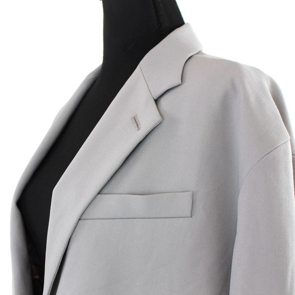 Babaton Atelier Agency Pewter Oversized Single Breasted Blazer 2 Relaxed Jacket - Picture 3 of 9